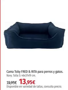 Oferta de Rita - Cama Toby Fred &  Para Perros Y Gatos por 13,95€ en El Corte Inglés