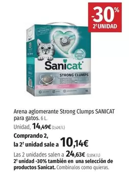 Oferta de Sanicat - Arena Aglomerante Strong Clumps por 14,49€ en El Corte Inglés