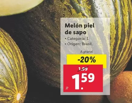 Oferta de Melon Piel De Sapo por 1,59€ en Lidl