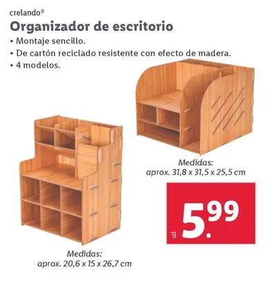 Oferta de Crelando - Organizador De Escritorio por 5,99€ en Lidl