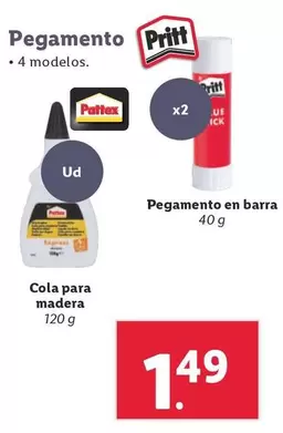 Oferta de Pritt - Pegamento  por 1,49€ en Lidl