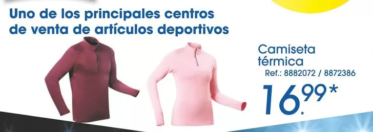 Oferta de Camiseta Térmica por 16,99€ en Lidl