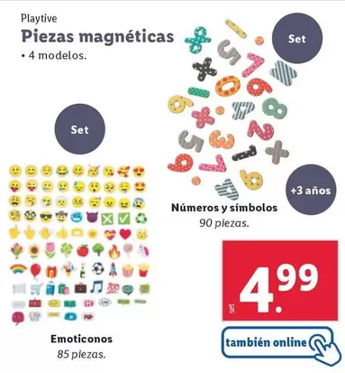 Oferta de Playtive - Piezas Magneticas por 4,99€ en Lidl