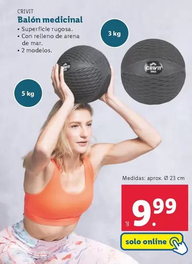 Oferta de Crivit - Balon Medicinal por 9,99€ en Lidl