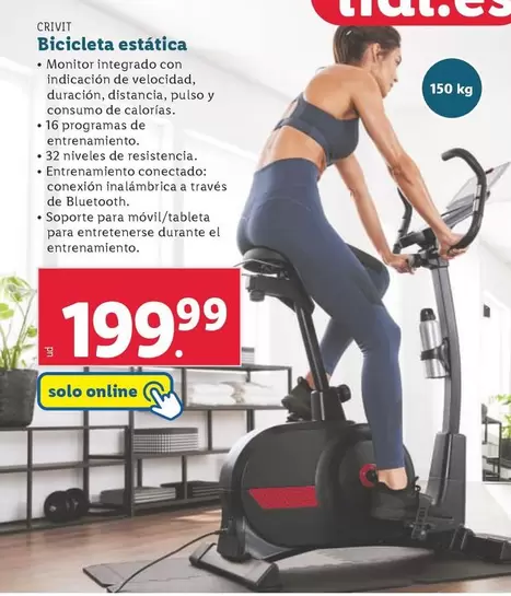 Oferta de Crivit - Bicicleta Estatica por 199,99€ en Lidl