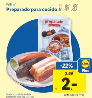 Oferta de Vallina - Preparado Para Cocido por 2€ en Lidl