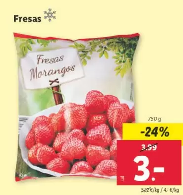 Oferta de Fresas por 3€ en Lidl