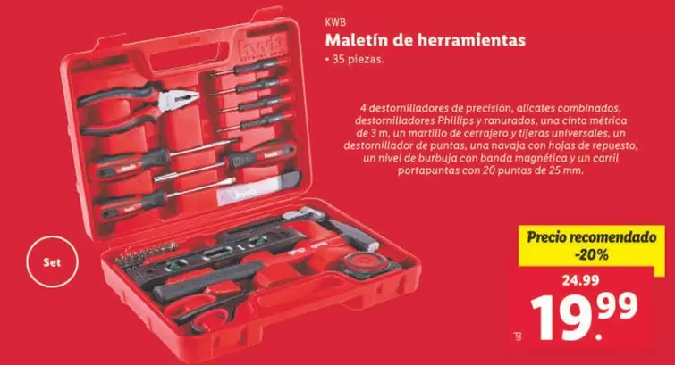 Oferta de Kwb - Maletin De Herramientas por 19,99€ en Lidl