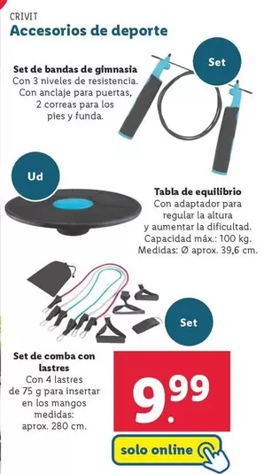 Oferta de Crivit - Accesorios De Deporte  por 9,99€ en Lidl