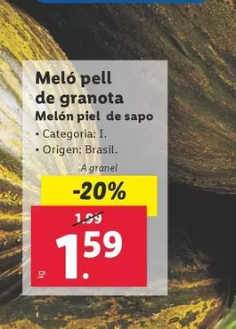 Oferta de Melon Piel De Sapo por 1,59€ en Lidl