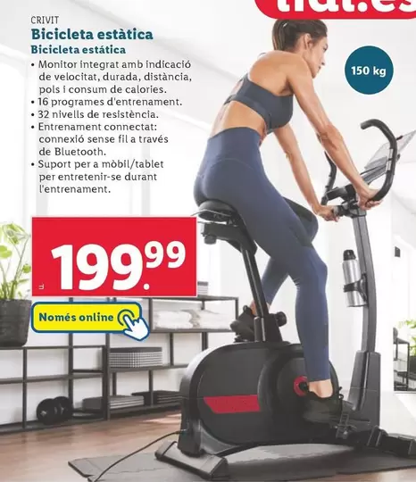 Oferta de Crivit - Bicicleta Estatica por 199,99€ en Lidl