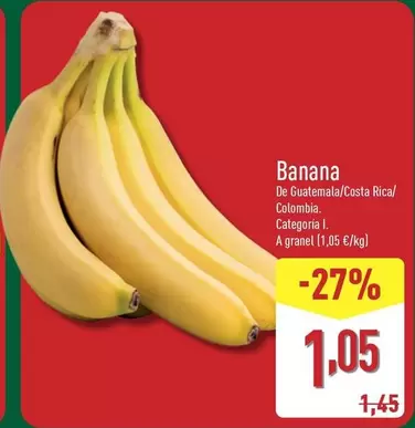 Oferta de Banana por 1,05€ en ALDI