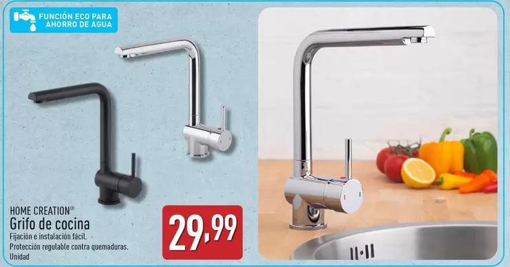 Oferta de Home Creation - Grifo De Cocina por 29,99€ en ALDI