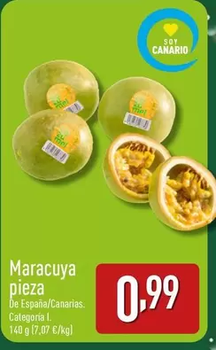 Oferta de Maracuya Pieza por 0,99€ en ALDI