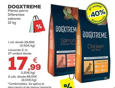 Oferta de Dogxtreme - Pienso Perro Diferentes Sabores por 29,99€ en Kiwoko