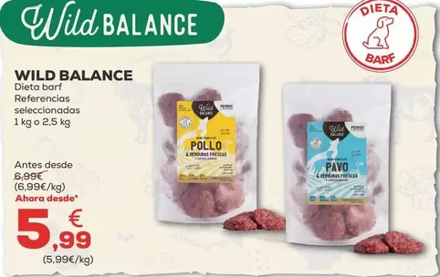 Oferta de Wild Balance - Dieta Barf por 5,99€ en Kiwoko