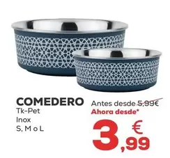 Oferta de Tk-Pet - Comedero por 3,99€ en Kiwoko