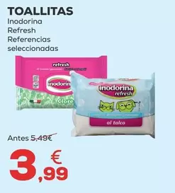 Oferta de Inodorina  - Toallitas por 3,99€ en Kiwoko