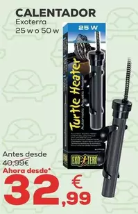 Oferta de Exoterra - Calentador por 32,99€ en Kiwoko