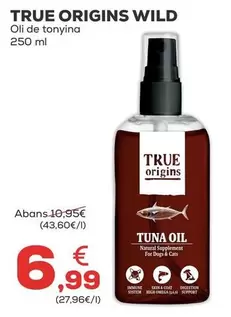 Oferta de True Origins Wild -  Aceite De Atun por 6,99€ en Kiwoko