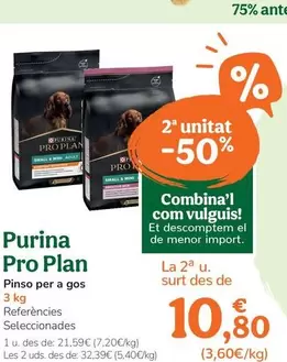 Oferta de Purina - Pro Plan por 21,59€ en Tiendanimal