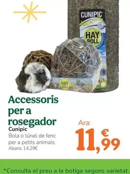 Oferta de Cunipic - Accesorios Para Roedor por 11,99€ en Tiendanimal