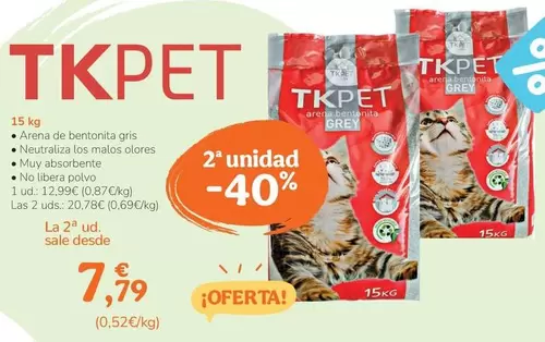 Oferta de Tk-Pet - 15 Kg por 12,99€ en Tiendanimal