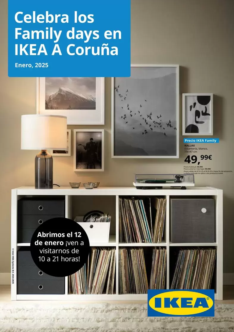 Oferta de KALLAX - Estantería, Blanco, 77x147 Cm por 49,99€ en IKEA