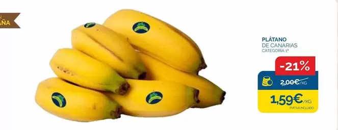 Oferta de Platano De Canarias por 1,59€ en Supermercados La Despensa