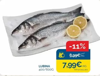 Oferta de Lubina por 7,99€ en Supermercados La Despensa