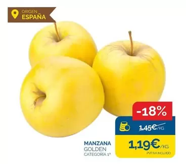 Oferta de Origen - Manzana Golden por 1,19€ en Supermercados La Despensa