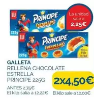 Oferta de Príncipe - Galleta Rellena Chocolate Estrella Principe por 2,25€ en Supermercados La Despensa