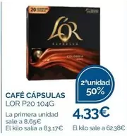 Oferta de Cafe Capsulas por 4,33€ en Supermercados La Despensa