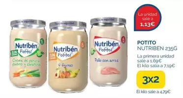 Oferta de Nutribén - Potito por 1,09€ en Supermercados La Despensa