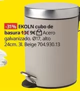 Oferta de Cubo De Basura por 9€ en IKEA