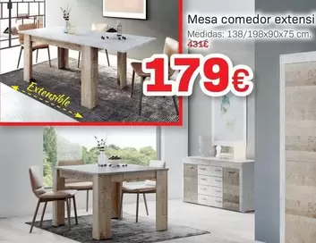 Oferta de Mesa Comedor Extensible en Tifón Muebles