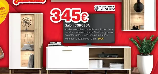 Oferta de Blanco - Salon Correga por 345€ en Tifón Muebles