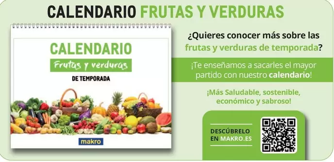 Oferta de Makro - Calendario Frutas Y Verduras en Makro