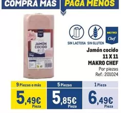 Oferta de Makro - Chef Jamon Cocido por 6,49€ en Makro