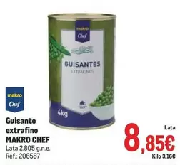 Oferta de Makro - Chef Guisante Extrafino por 8,85€ en Makro