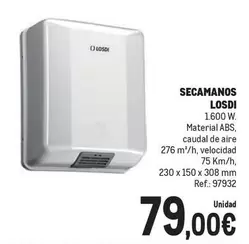 Oferta de Losdi - Secamanos por 79€ en Makro