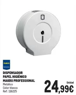 Oferta de Makro - Dispensador Papel Higiénico por 24,99€ en Makro