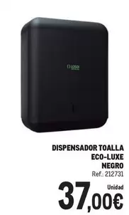 Oferta de Dispensador Toalla Eco-luxe Negro por 37€ en Makro