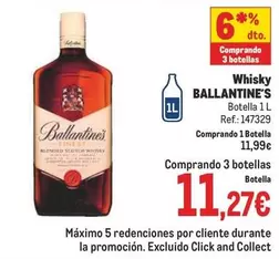 Oferta de Ballantine's - Whisky por 11,99€ en Makro