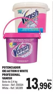 Oferta de Vanish - Potenciador Oxi Action O White Profesional por 13,99€ en Makro