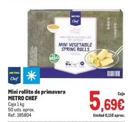 Oferta de Chef -  Mini Rollito De Primavera por 5,69€ en Makro