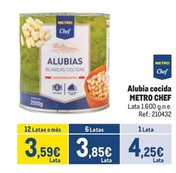 Oferta de Chef - Alubia Cocida por 4,25€ en Makro