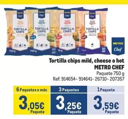 Oferta de Chef - Tortilla Chips Mild por 3,59€ en Makro