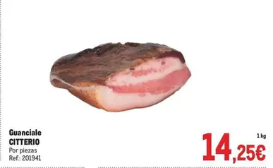 Oferta de Citterio - Guanciale por 14,25€ en Makro