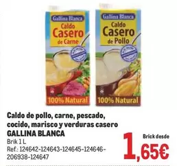 Oferta de Gallina Blanca - Caldo De Pollo por 1,65€ en Makro